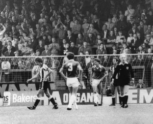 Red Card Prints: Oldham 2-2 Newcastle, Division Two League match at Boundary Park