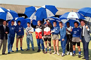 00248 Prints: Oldham Athletic team before the League Cup Final against Nottingham Forest