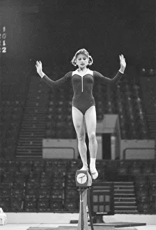 00388 Prints: Olga Korbut training ahead of the Daily Mirror Sponsored Gymnastics World Cup