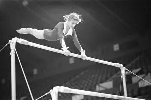 00388 Prints: Olga Korbut training ahead of the Daily Mirror Sponsored Gymnastics World Cup