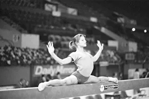 00388 Prints: Olga Korbut training ahead of the Daily Mirror Sponsored Gymnastics World Cup