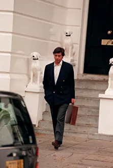 Oliver Hoare the man alleged to have had an affair with Princess Diana leaves the house
