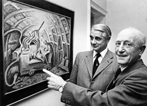 Former Prints: Oliver Kilbourn (right), a former coal face worker at Ellington Colliery is the sole