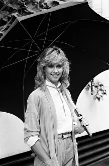 Olivia Newton John in London for the premiere of her latest film Xanadu