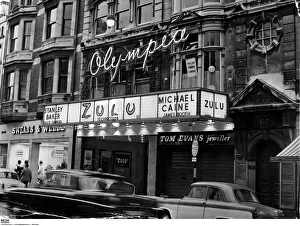 The Olympia cinema, Queen Street, Cardiff - showing the Stanley Baker