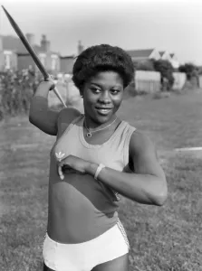 Olympic and Commonwealth Javelin thrower Tessa Sanderson of Wednesfield, Staffs