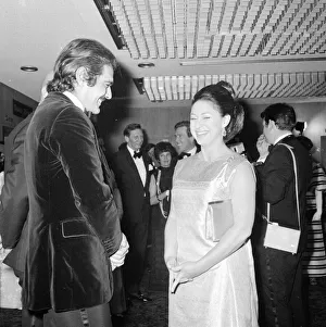 Omar Sharif with Princess Margaret at the premier of MacKennas Gold