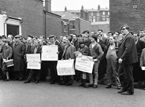 Anger Prints: Open air meeting at the British Aircraft Corporation Works, Strand Road, Preston