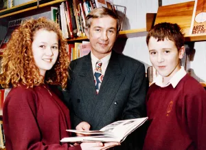 Library Prints: The opening of Eston Park school. Shadow education minister Derek Fatchett is shown
