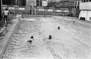 The opening the Oasis outdoor swimming pool in Holborn for the summer season