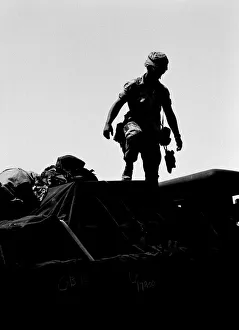 Operation Desert Shield, US Military forces at Dhahran Airbase, Saudi Arabia, August 1990