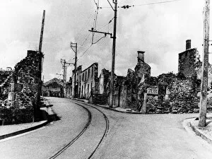 Images Dated 10th June 1980: Oradour Sur Glane in South West France - June 1980 A memorial to a massacre - The