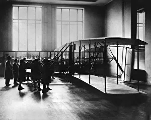 The original olane in which Wilbur and Orville Wright made their historic flights in 1903