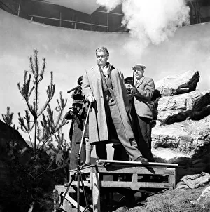 Shotgun Prints: Orson Welles (centre) seen here filming on the set of Trouble in the Glen