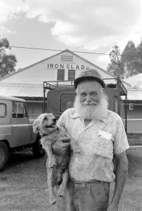 Outback: Rural: Marble Bar Western Australia: 68 year old Ken Macpherson with his 13 year
