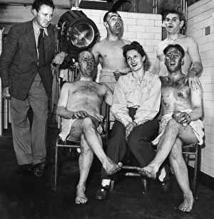1948 Prints: Outlook film unit at present working on the film Blue Sear were extremely bot