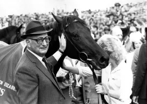 Owner Mr. Freedman with Reference Point after winning the Queen Elizabeth stakes