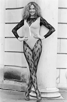 Images Dated 13th February 1985: Owner of the Pineapple Dance Studios Debbie Moore, modelling one of her own leotard