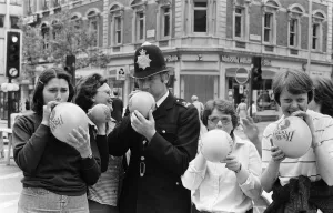 The Oxford Street Association staged a party for over 5000 children ahead of the Royal