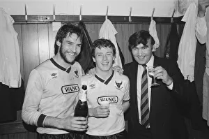 Oxford United v Aston Villa League Cup semi final 2nd leg match at Manor Park March 1986