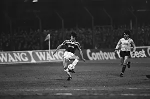 Oxford United v Aston Villa League Cup semi final 2nd leg match at Manor Park March 1986