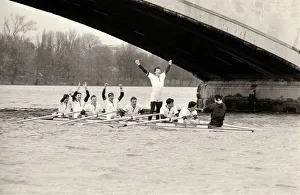Landscape Prints: Oxford v Cambridge Boat Race 1987 Rowing 28 / 03 / 1987