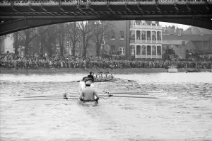 Oxford verses Cambridge Boat Race, on The River Thames, London