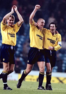 Oxfords Matt Elliott celebrates his winning goal against Manchester City in