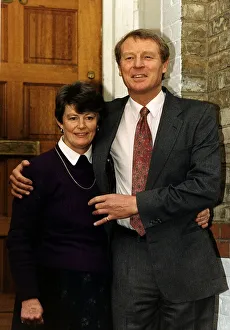 Paddy Ashdown With His Wife Jane Outside Their Kennington Home Dbase