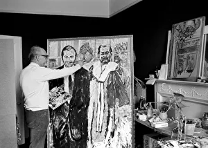 Painting of Lord Lucan. Well known painter and Royal Academician has just completed an