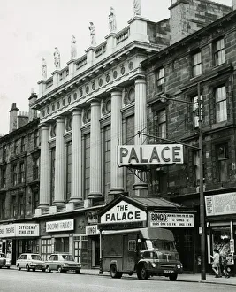 Palace Bingo Hall August 1968 Gorbals Street Glasgow with Citizens Theatre next