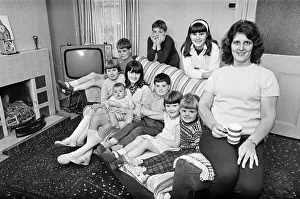 Living Room Prints: Pamela Spence and family, recently moved home to Arthur Street, Small Heath, Birmingham