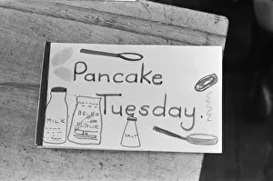 Pancake Making pictures. 1 of 3 Five year old pupils from Gawthorpe Infants School