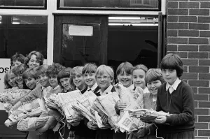 Recycling Prints: Paper-chase... These are some of the 66 pupils of South Crosland Junior School who