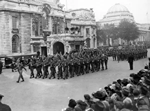 A parade of Service Units in connection with Cardiff Thanksgiving week