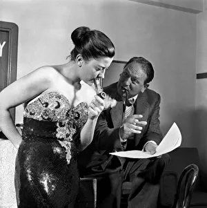 Parisian singer, Anny Berryer, leading lady of new Folies Bergere revue