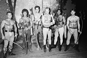 Strength Prints: Participants in the Daily Mirror Muscle Man Contest at London nightclub The Hippodrome