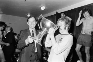 Celebrating Prints: Partick Thistle 4-1 Celtic, Scottish League Cup Final, Hampden Park