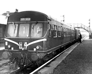 Signals Prints: The last few passengers board the last train as it leaves Washington Station on 13th June