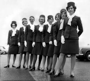 Flying Prints: Passengers on the first Dan-Air flight from Newcastle Airport caught a glimpse of