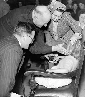 00086 Prints: Pastor Howell M. Harris at the Great Revival and Devine Healing Campaign in the City Hall