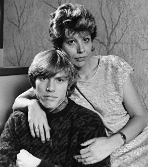 Pat Andrews, former girlfriend of Rolling Stones Brian Jones with their son Mark, aged 23