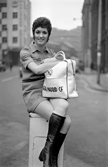 Pat Boland aged 20 of Eccles in a Cabaret XI plays a George Best XI in a charity game