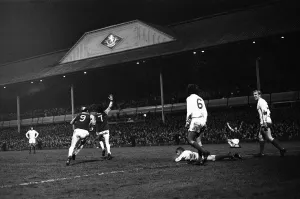 Pat McMahon celebrates after scoring Aston Villas second goal against Manchester