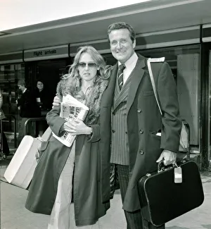 Patrick McNee with daughter Jennifer - March 1976 Patrick McNee of the Avengers