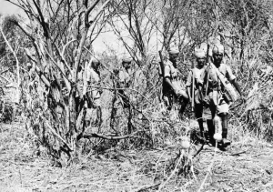 North African Theatre Prints: A patrol of Indian infantry holding an advanced post on the Eritraean Frontier