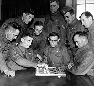 00422 Prints: After a patrol in November 1940, members of a North-East Home Guard unit enjoy a little