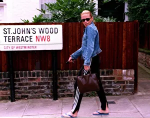 Patsy Kensit actress July 1997 leaving her home in St Johns Wood London