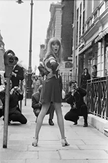 Pattie Boyd returns to modelling for the first time since her marriage to George Harrison