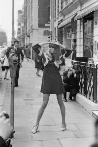 Pattie Boyd returns to modelling for the first time since her marriage to George Harrison